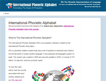 Tablet Screenshot of internationalphoneticalphabet.org